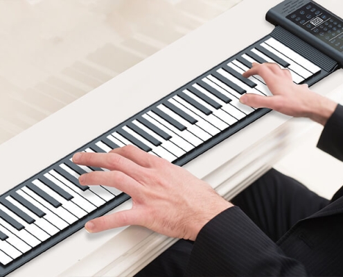 Portable Electronic Keyboard roll up piano