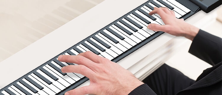 Portable Electronic Keyboard roll up piano