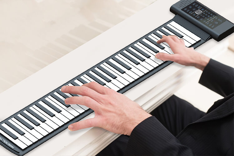 Portable Electronic Keyboard roll up piano 