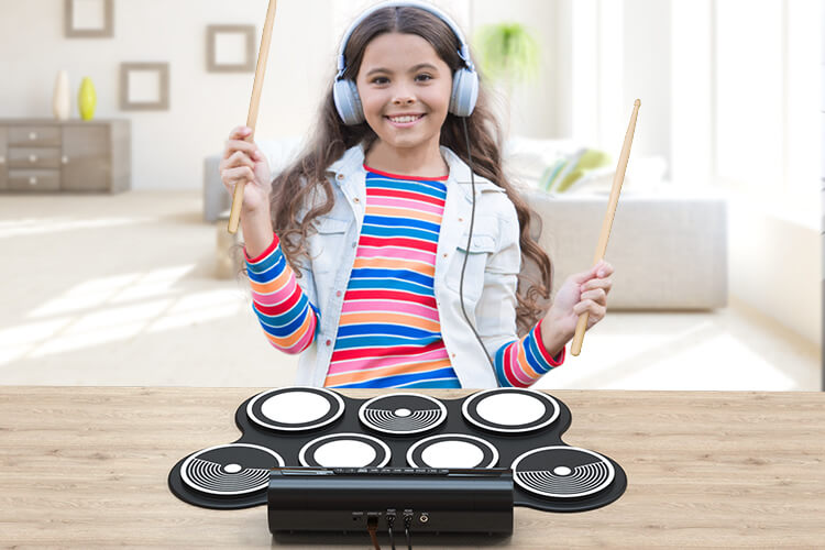 Children's Roll-Up Electronic Drums 